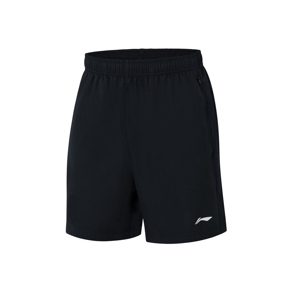 Li Ning Sports Lifestyle Series Solid Color Logo Round Neck Quick-Dry Breathable Short Sleeve T-Shirt And Shorts Set YTST073-4+AKST633-1