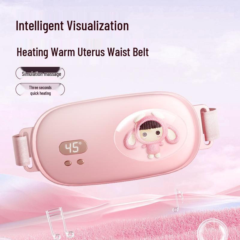 USB-uppvärmningsbälte för kvinnor för lindring av mensvärk