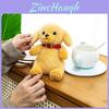 Pet Plush Dog Stuffed Toy Keychain With Soft Short Plush For Bags And Car Accessories