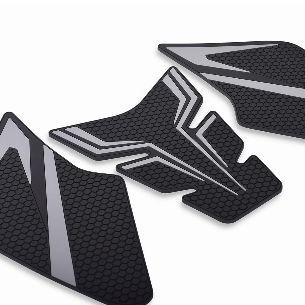 Motorcycle Traction Pads & Tank Pads for Suzuki GSX-8S (2023~) and GSX-8R (2024~) 8BL-EM1AA (Titanium, Left, Middle, Right, Bottom, Set of 5)
