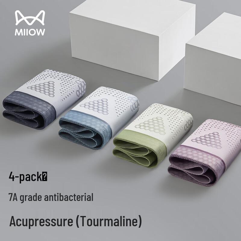 

Мужские модальные боксеры-брифы Mao Ren с турмалином (4-Pack) L