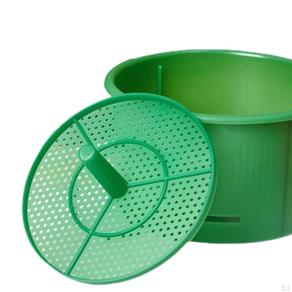 Beans Sprouts Pot Planter Sprouting Container Reusable Multipurpose Soilless Seedling Box for Black