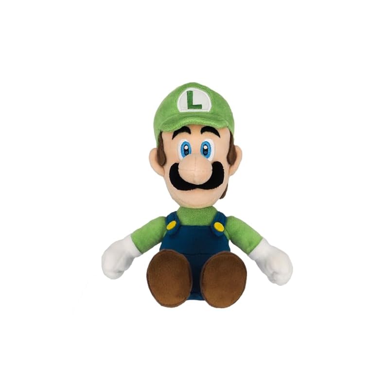 Sanei Boeki Super Mario ALL STAR COLLECTION Luigi (S) W9 x D9 x H26cm Plyšová hračka AC02