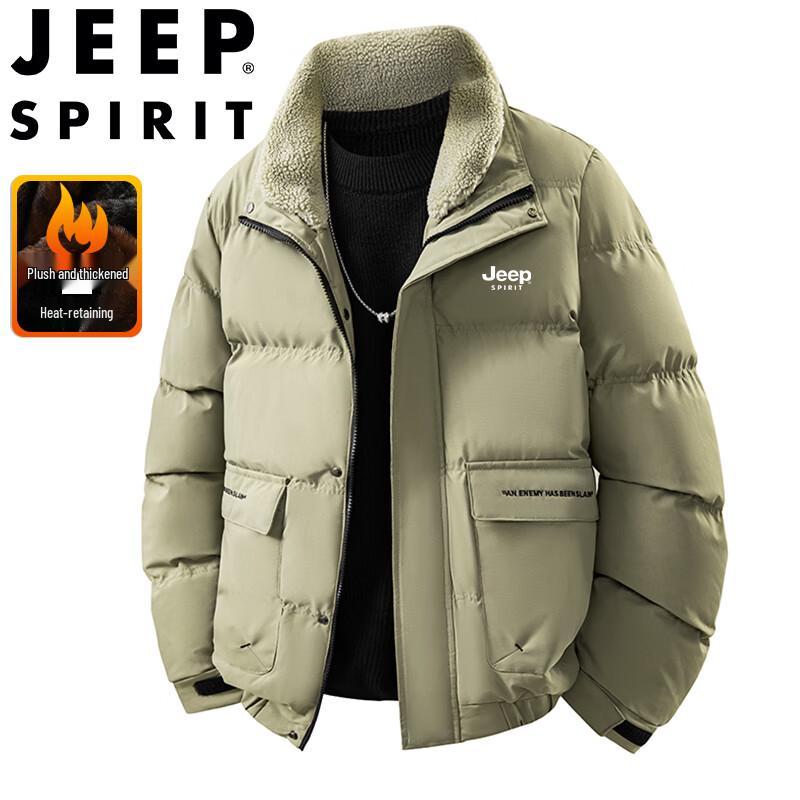 JEEP SPIRIT Men's Winter Stand Collar Padded Jacket