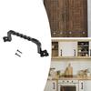 Barn Door Handle For Wooden Garden Doors Shed Cabinet Doors Vintage Iron Handle Furniture Wardrobe Pull Decorative Hardware