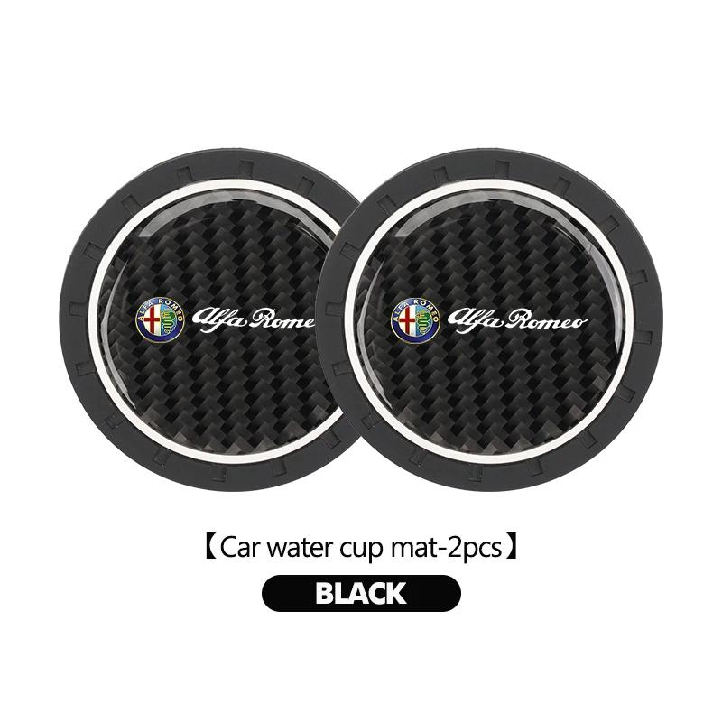 Car Sticker For Alfa Romeo 159 147 Car Water Cup Pad Drink Holder Mat Decoration Accessories For Alfa Romeo Giulia 147 Mito 156 abc012