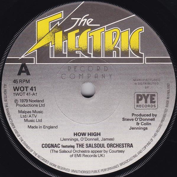 

7-дюймовая пластинка КОНЬЯК - Как высоко WOT41 The Electric Re 1979 UK Soul/Funk Б/у