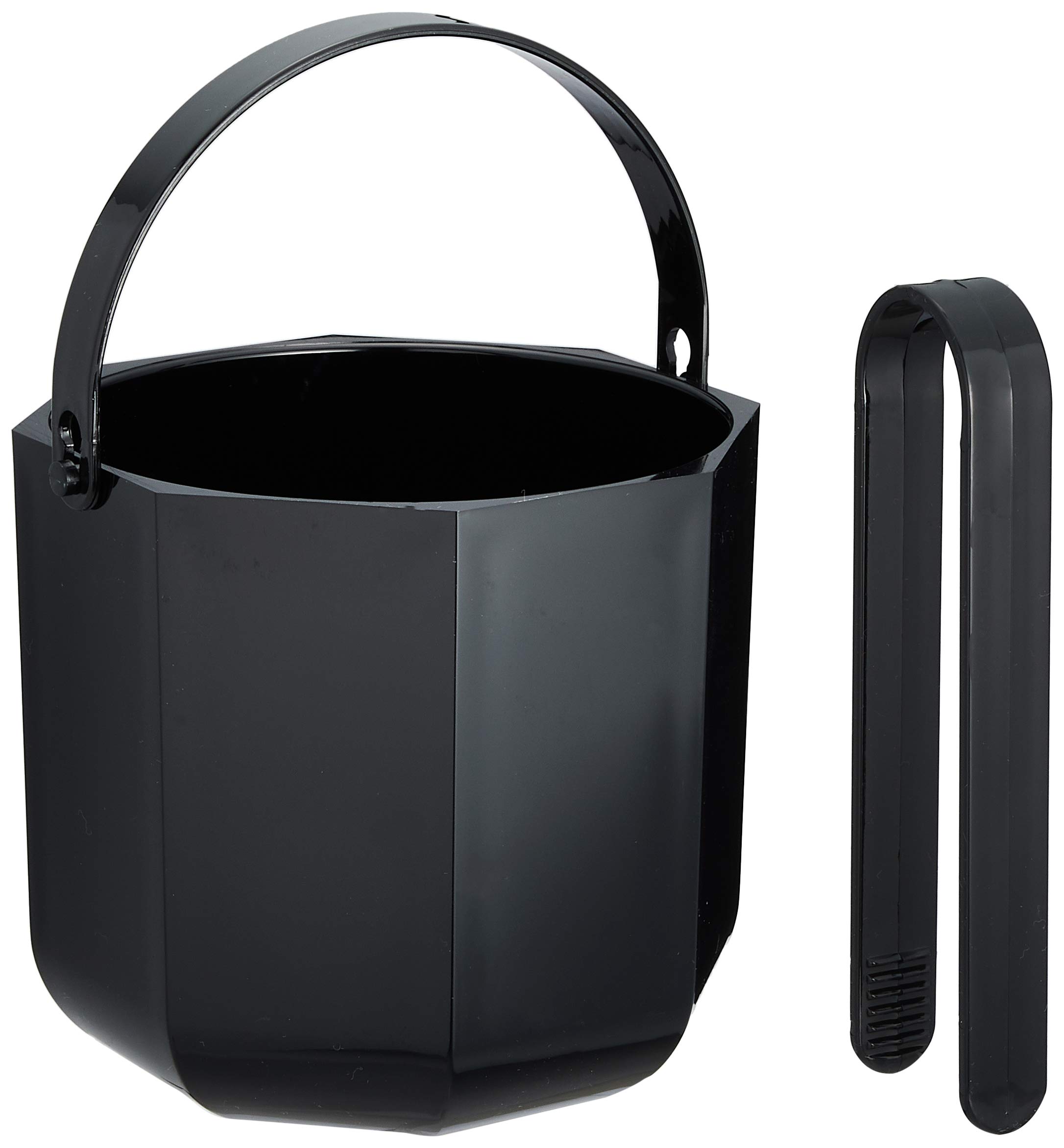 Chatani Sangyo Acrylic Ice Bucket (with tongs) Black 122-016
