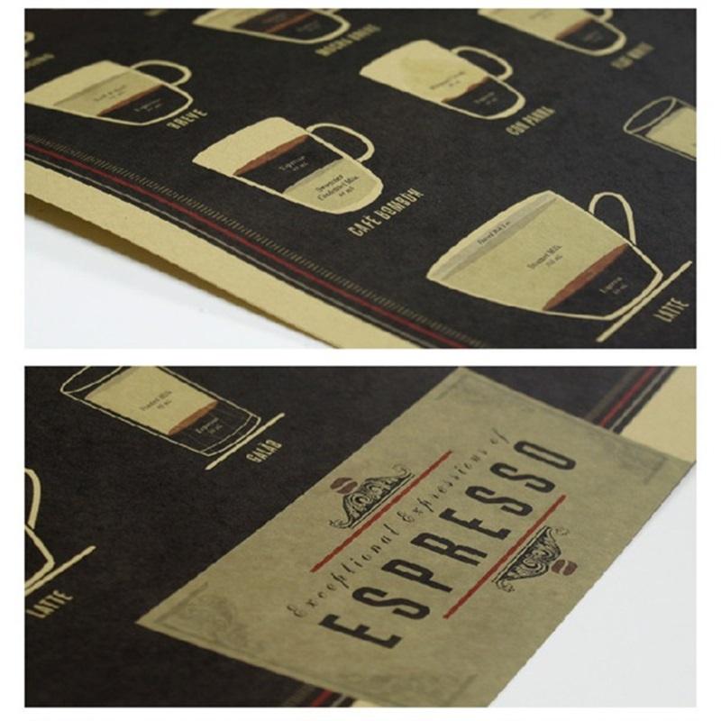 Café Café Nostalgia Retro Clássico Cartaz de Papel Kraft Para Decoração Atemporal**