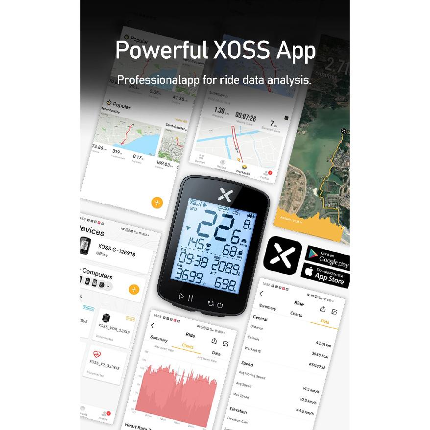 Choice Version xoss G+ G2 G plus 2 Bike Computer GPS Generation Cycling Wireless Speedometer Tracker Odometer Road MTB Bike ANT+