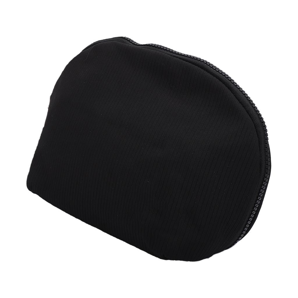 Reise Kosmetiktasche Muschelform Klappbar Kosmetik Make-up Tasche Organizer Wasserdicht Magnetisch 180 Grad Öffnung Schwarz L