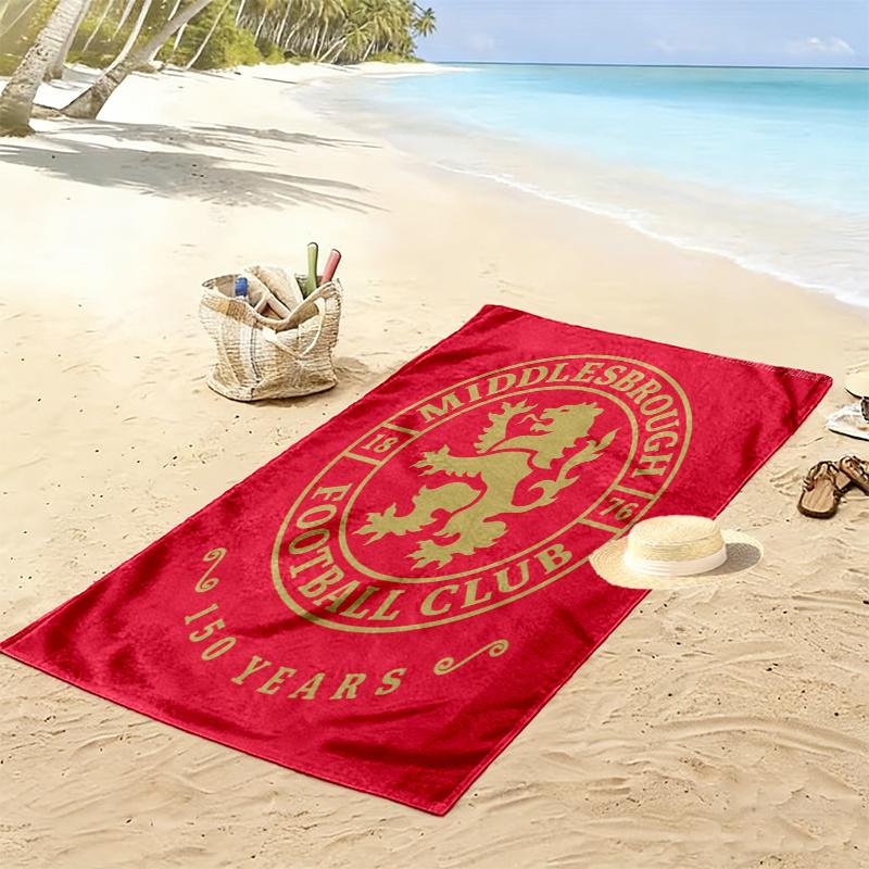 Middlesbrough Handtuch, Großes Weiches Schnelltrocknendes Handtuch für Strand Camping Schwimmen