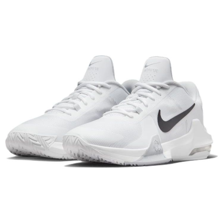 Nike Air Max Impact 4 Beyaz Siyah Erkek Spor Ayakkabı Saf-Platin DM1124-100
