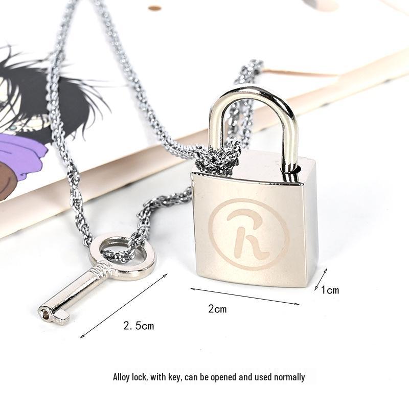 NANA Lock Necklace: Osaki Nana & Honjo Ren Couple Jewelry - Lockable Necklace