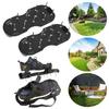 Anti-Slip Lawn Aerator Shoes Grass Spiked Shoes with Adjustable Strap Aerator Sandals for Yard Patio Garden Aerating Soil Tools