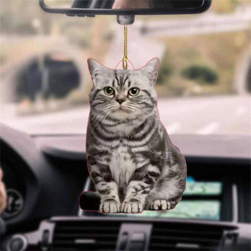 Car Interior Decor Car Hanging Ornament Animal Acrylic Pendant Cat Car Pendant Car Acrylic Pendant
