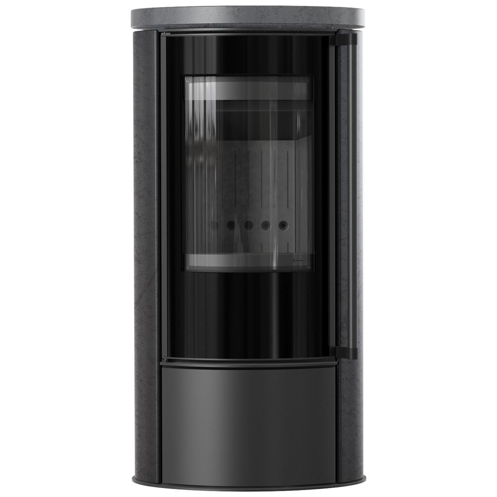 KRATKI ERIK Ø150 5.5 kW GRAFITE SATIN Ceramic Stove Lid Termotec Soft Close