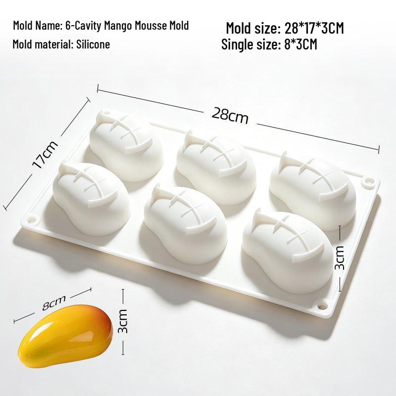 Handmade Silicone 3D Mousse and Chocolate Mold for Round Desserts, Available In Small and Large Sizes