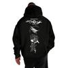 Dark Sketch Portrait Printed Hooded Sweater MEMENTO MORI Latin High Street Shoulder Men and Women