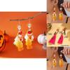 Halloween Skeleton Dangle Earrings With Resin Insect Design For Women