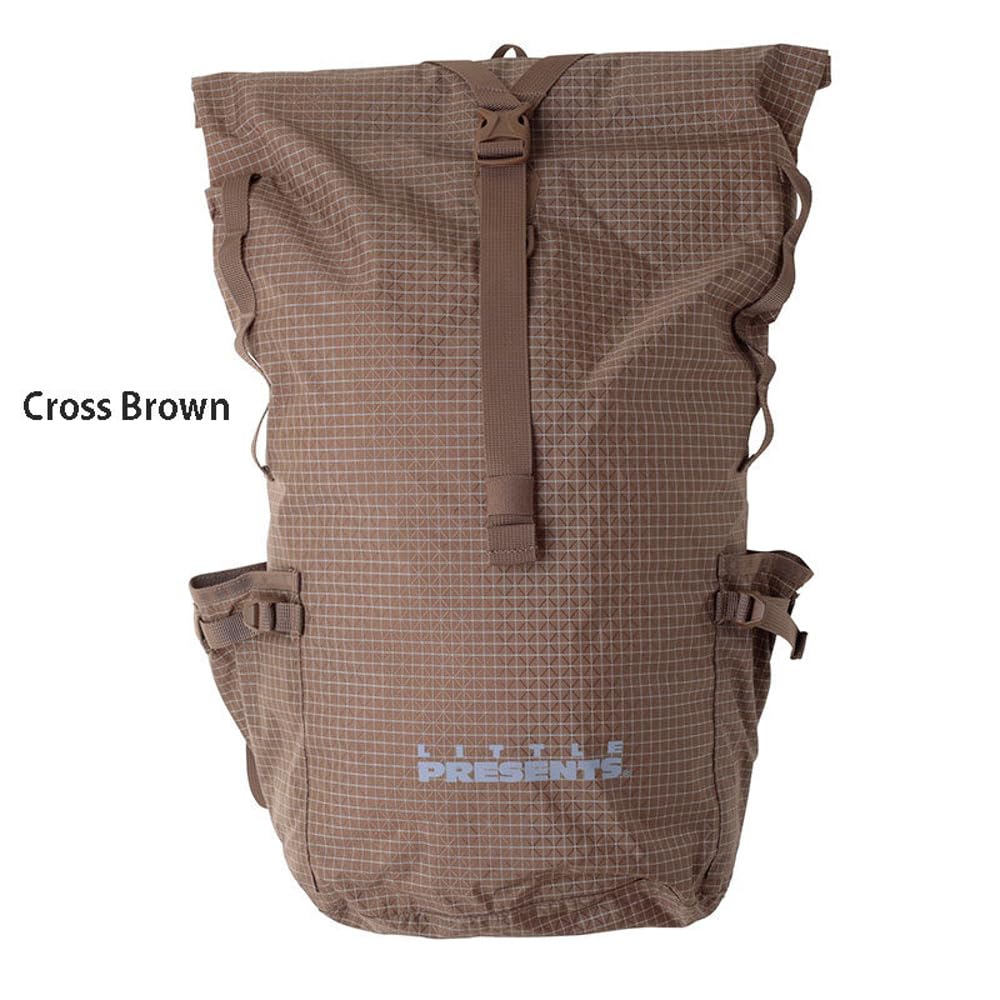 LITTLE PRESENTS Waterproof Backpack Light S20 Cross Brown B-35