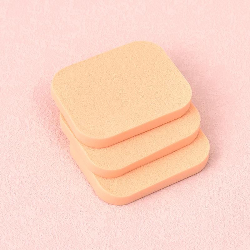 

Dual-Use Pink Powder Puff: Compact Wet & Dry Makeup Remover and Applicator
