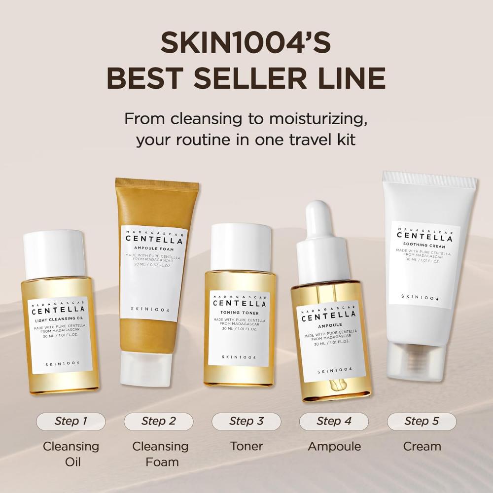 Madagascar Centella Travel Kit 5 items