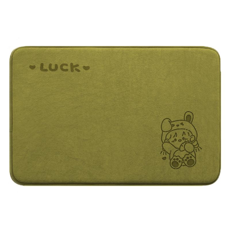 Bathroom Floor Mat Strong Absorbent Little Girl Printed Household Floor Mat Dirty Toilet Mat Mat