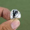 Ring mit weißem Büffeltürkis, 925er Sterlingsilber, handgefertigter Schmuck, edles Edelstein-Design, wunderschönes Geschenk für Sie, erhältlich in verschiedenen Ringgrößen
