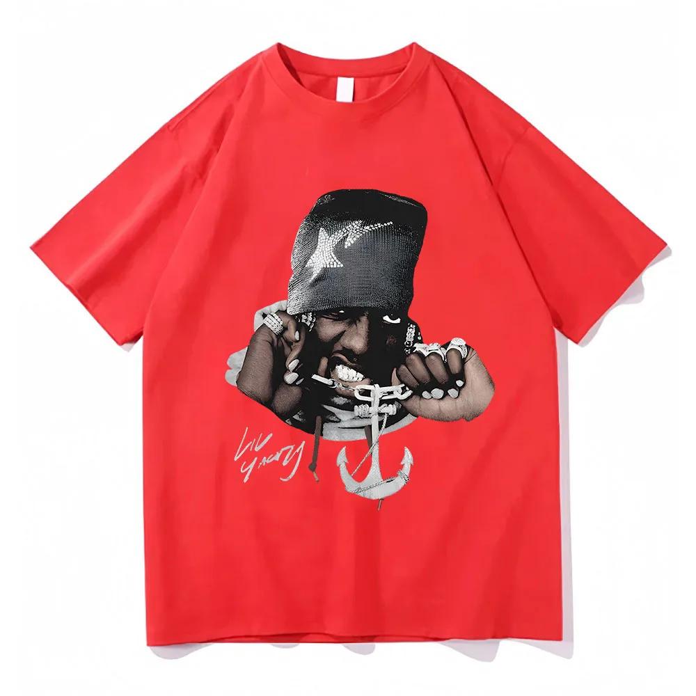 

Футболка с рисунком хип-хопа Rapper Lil Yachty, летняя, повседневная, удобная, 100% хлопок, мужская, трендовая, модная, свободная, уличная одежда XXXL