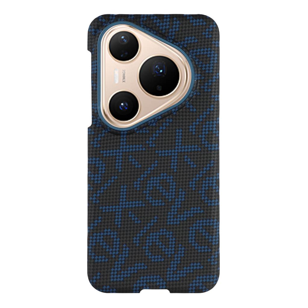 X-LEVEL For Huawei Pura 80 Case Compatible with MagSafe PC+Metal Phone Back Cover Carbon Fiber Texure