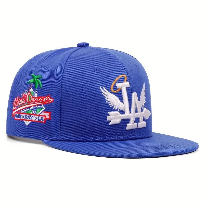 Cappellini da Baseball Unisex alla Moda con Ricamo LA Los Angeles Cappello Snapback Ali d'Angelo Cappellini Hip Hop Outdoor Regolabili Casual Cappelli da Sole