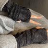 Soft Long Wrist Gloves Arm Warmers Knitted Fingerless Gloves Arm Warm Gloves  Girl Boys