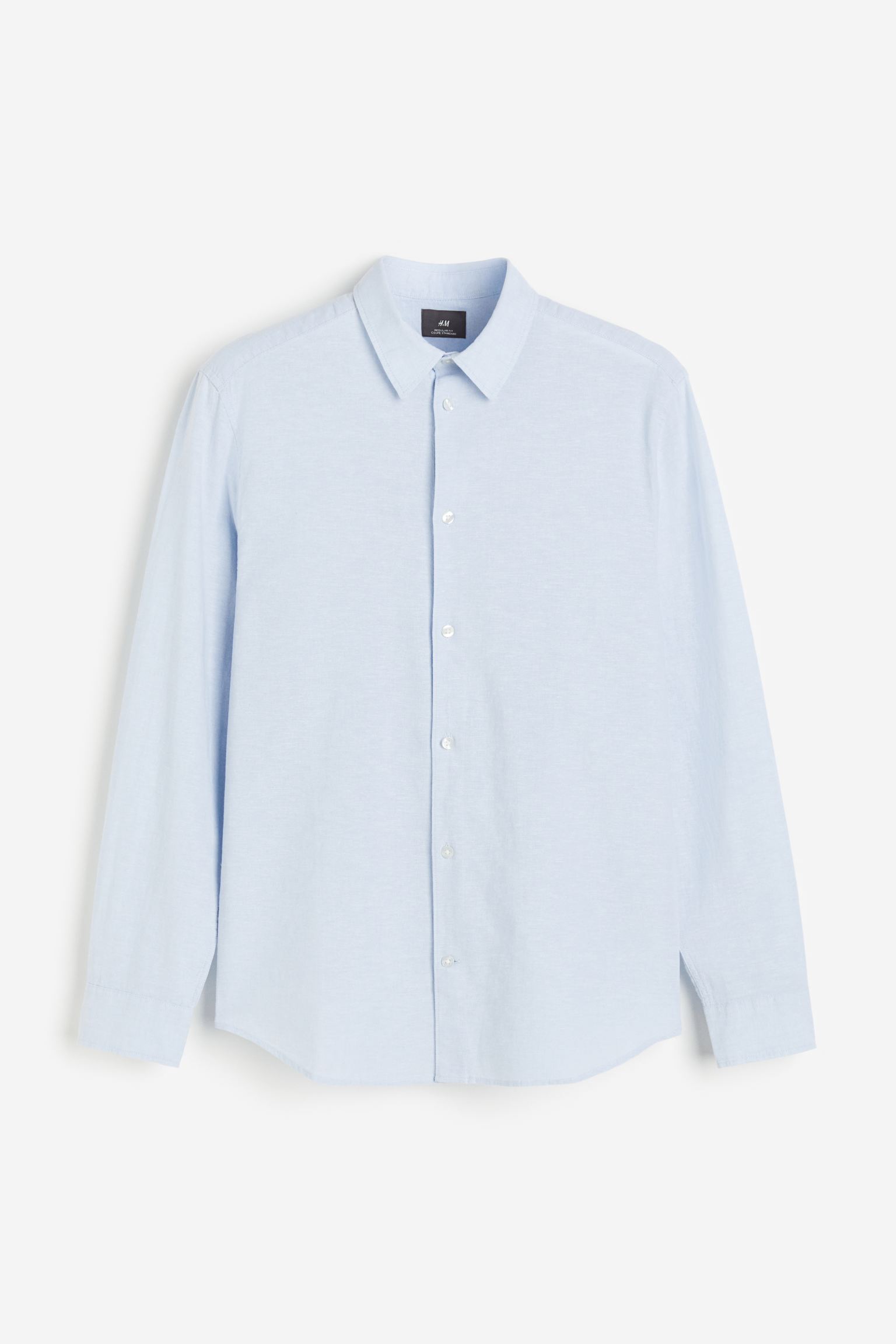 

Рубашка Regular Fit из смесового льна