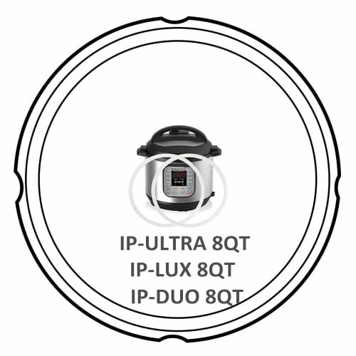 Silicone Sealing Rings for Instant Pot - 8 Quart, Food-Grade Silicone, Compatible with Duo Plus, Ultra, and Viva - Pack of 2