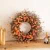 Festival Simulation Flower Wreath, Flower Wreath, Thanksgiving Flower Wreath, Stamens, Pumpkin Branches, Handmade