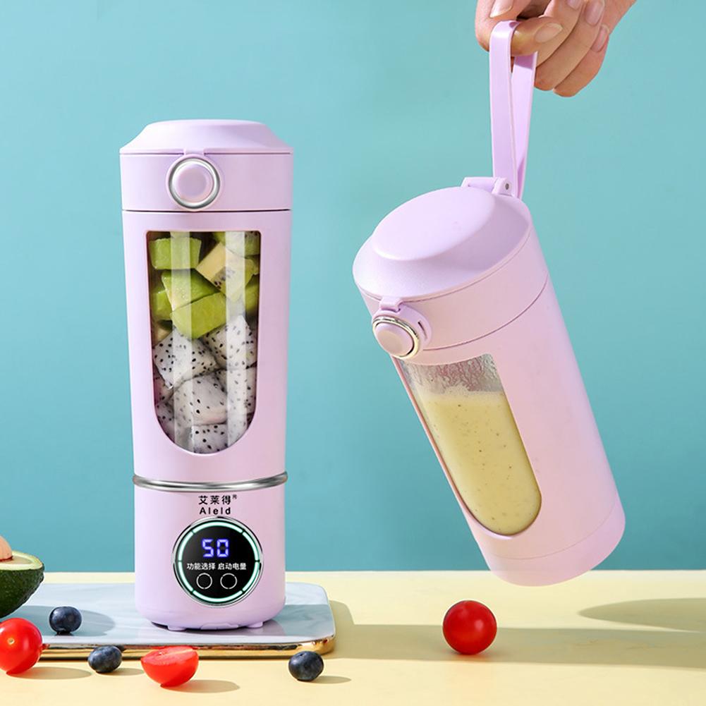 Wireless Usb Rechargeable Mini Juicer Cup 12 Blades Head Multi Speed Adjustables For Busy Morning Solution