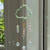 Natural Crystal Wind Bells Wind Chimes Sun Catcher Perfect Art Ornament Window Garden Hangings Ornaments Pendant