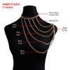 European-American Multi-layer Tassel Shoulder Necklace for Women