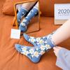 New Women's Socks Flower Series Lace Socks Retro Forest Small Floral Jacquard Socks Personality Women's Socks