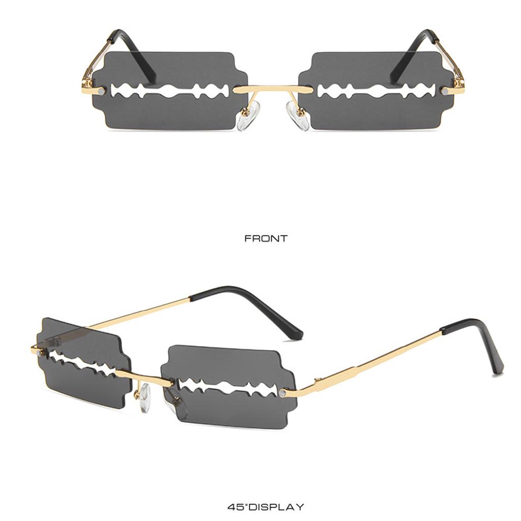 Funny Shape Sunglasses Glasses Eyewear Shades Vintage Irregular Unisex