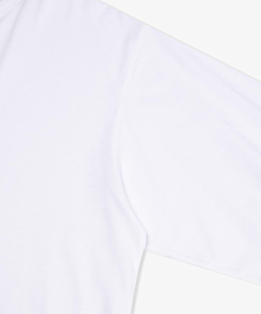 PSSHOPPER Layered Inner Cropped Long Sleeve T-Shirt [White]