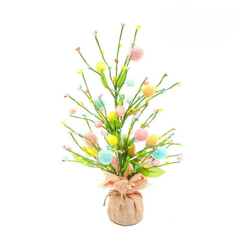 2026 Easter Egg Flower Bouquet, Artificial Flowers Berry Cuttings Spring Flower, Home Decoration, Simple Flower Ornaments
