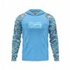 Mens Long Sleeve UV Protection Fishing Shirt Breathable Quick Dry Hooded Sunproof Outdoor Angling Top