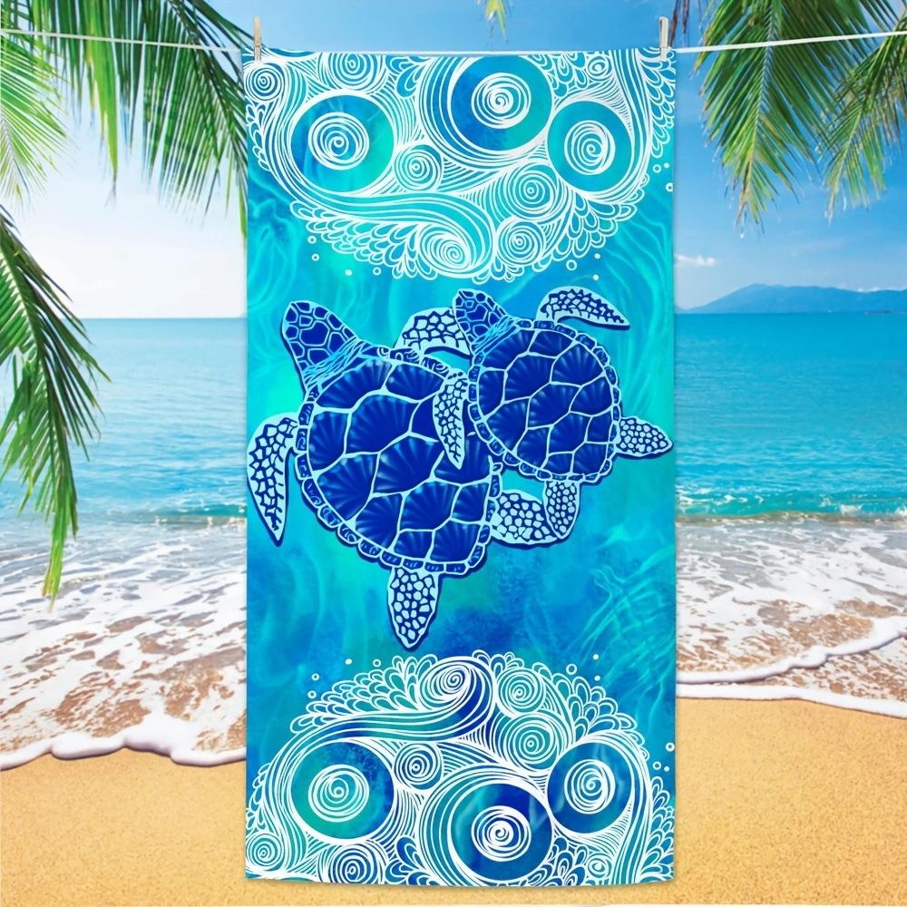 Colorful Abstract Frog Beach Towel Art Print Quick Dry Absorbent Towel