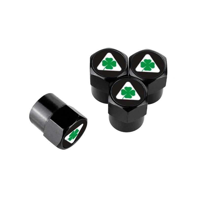 TWXBP1 Clover Wheel Tire Valve Caps For Alfa Romeo Brera Giulia Giulietta MITO Sportiva STELVIO 147 156 159
