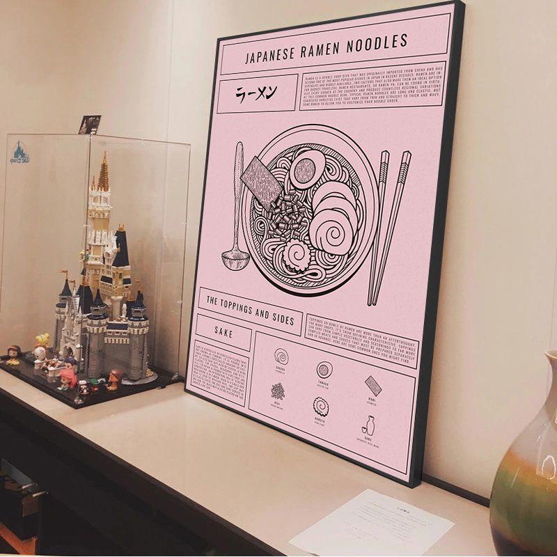 Japanese Ramen Painting Animal Cat Cartoon Classic Anime Poster Whitepaper Prints Posters Artwork Aesthetic Art Wall Painting