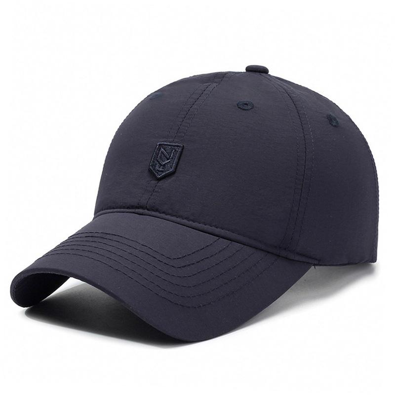

Adjustable Quick-Dry Lightweight Baseball Cap, Unisex Fashionable Outdoor Sports Duckbill Hat, Breathable Mesh UV Protection Cap Adjustable темно-синього кольору