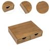 Tea Bag Storage Organizer with Drawer, Wood Coffee Pod Holder for Maker Machine Stand