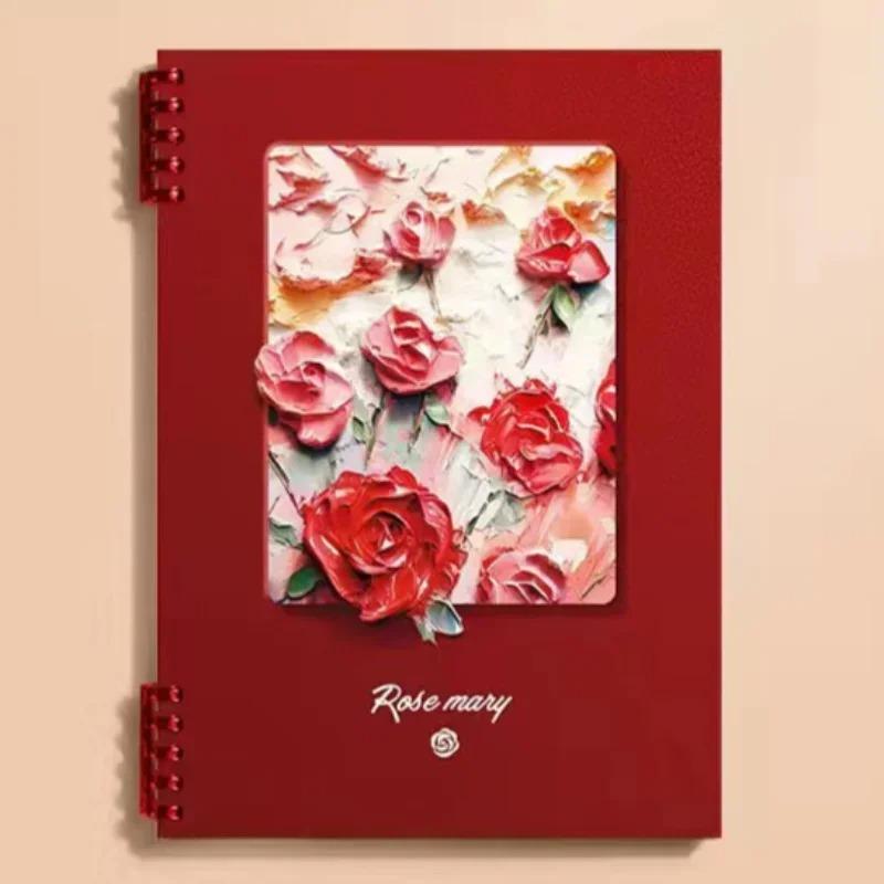 Oil Painting Loose-Leaf Notebook A5 80 Sheets Note Book Detachable Notepad Student Stationery Office Supplies